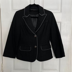 NWT black blazer with grey trim